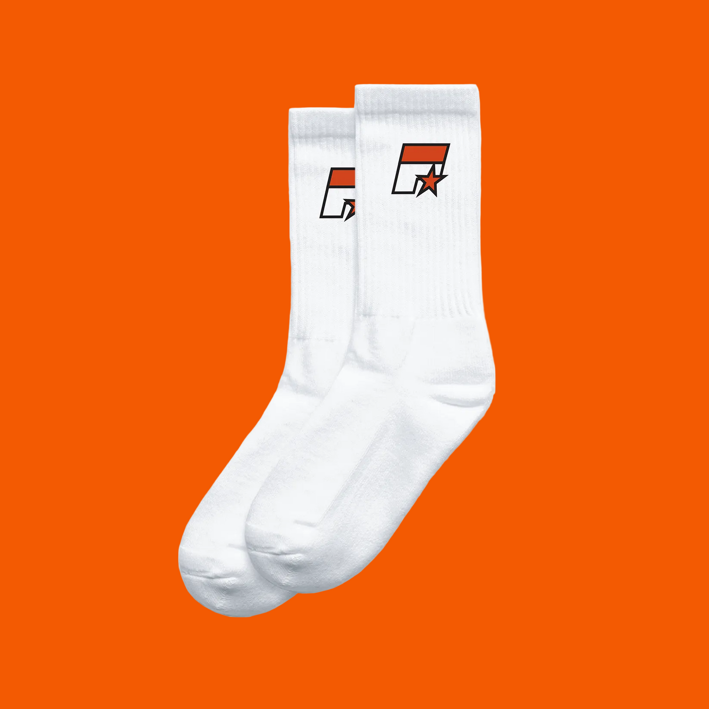 FIVE Embroidered Logo Socks