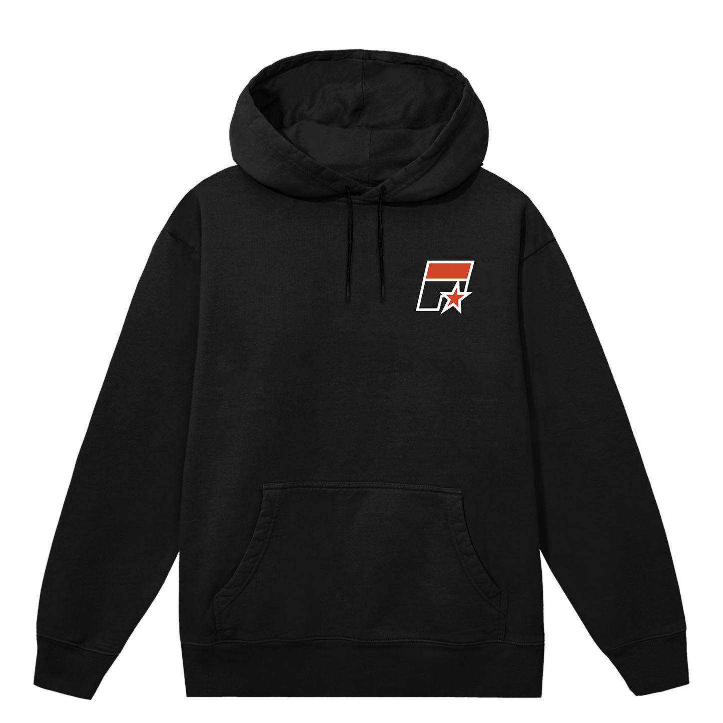 Logo Dateback Black Hoodie