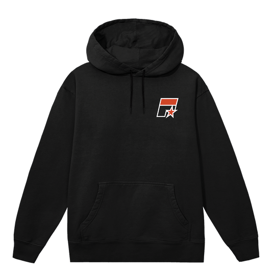 Logo Dateback Black Hoodie