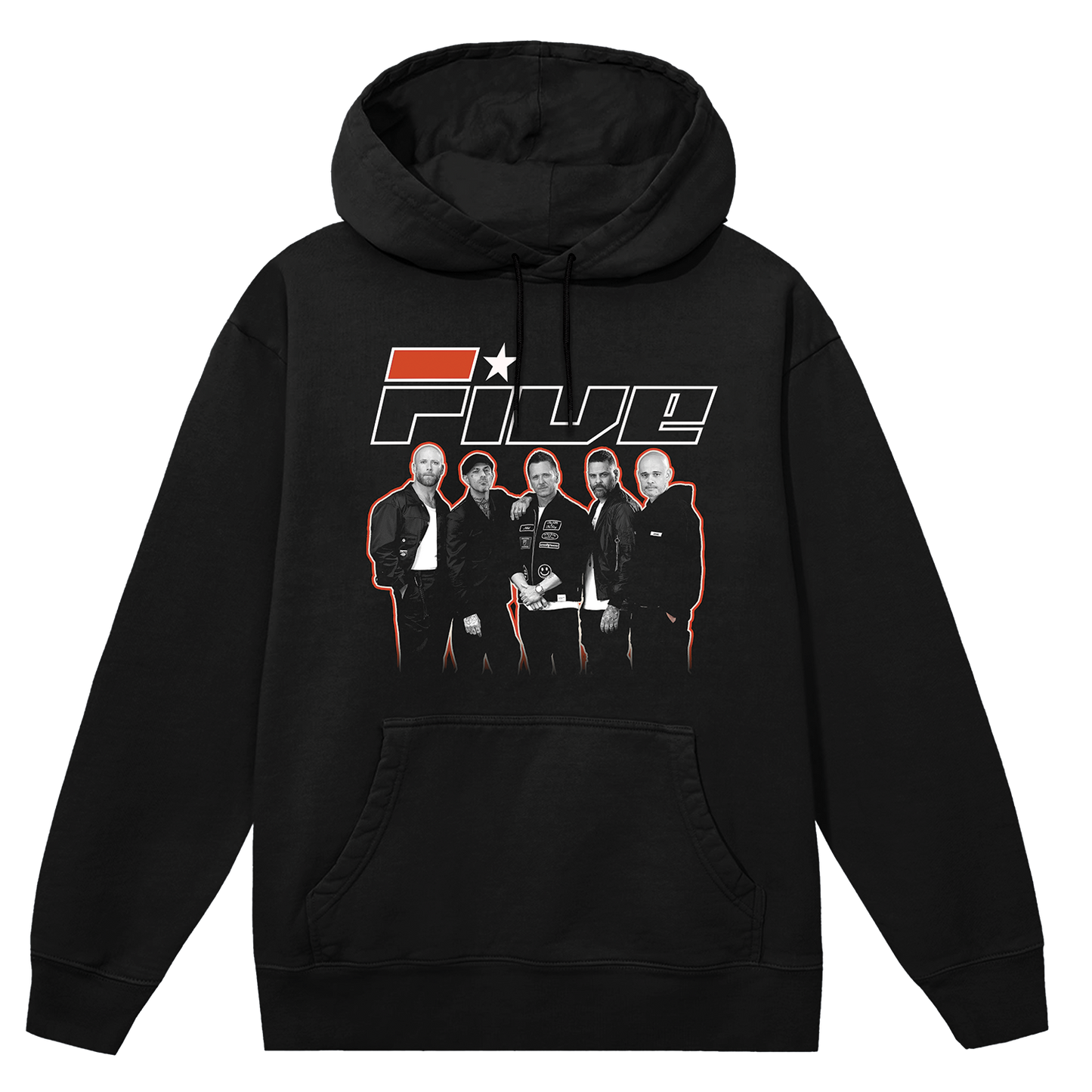 Outline Photo Dateback Black Hoodie