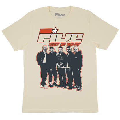 Keep on Movin' Natural Dateback Tour Tee