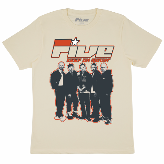 Keep on Movin' Natural Dateback Tour Tee