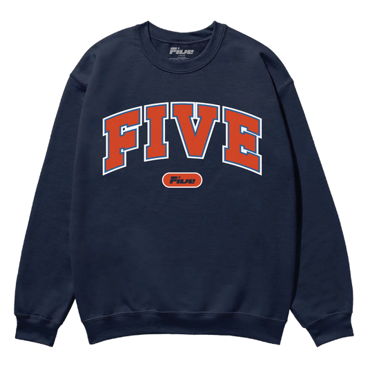 FIVE Navy Crewneck