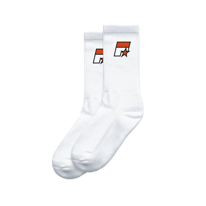 FIVE Embroidered Logo Socks