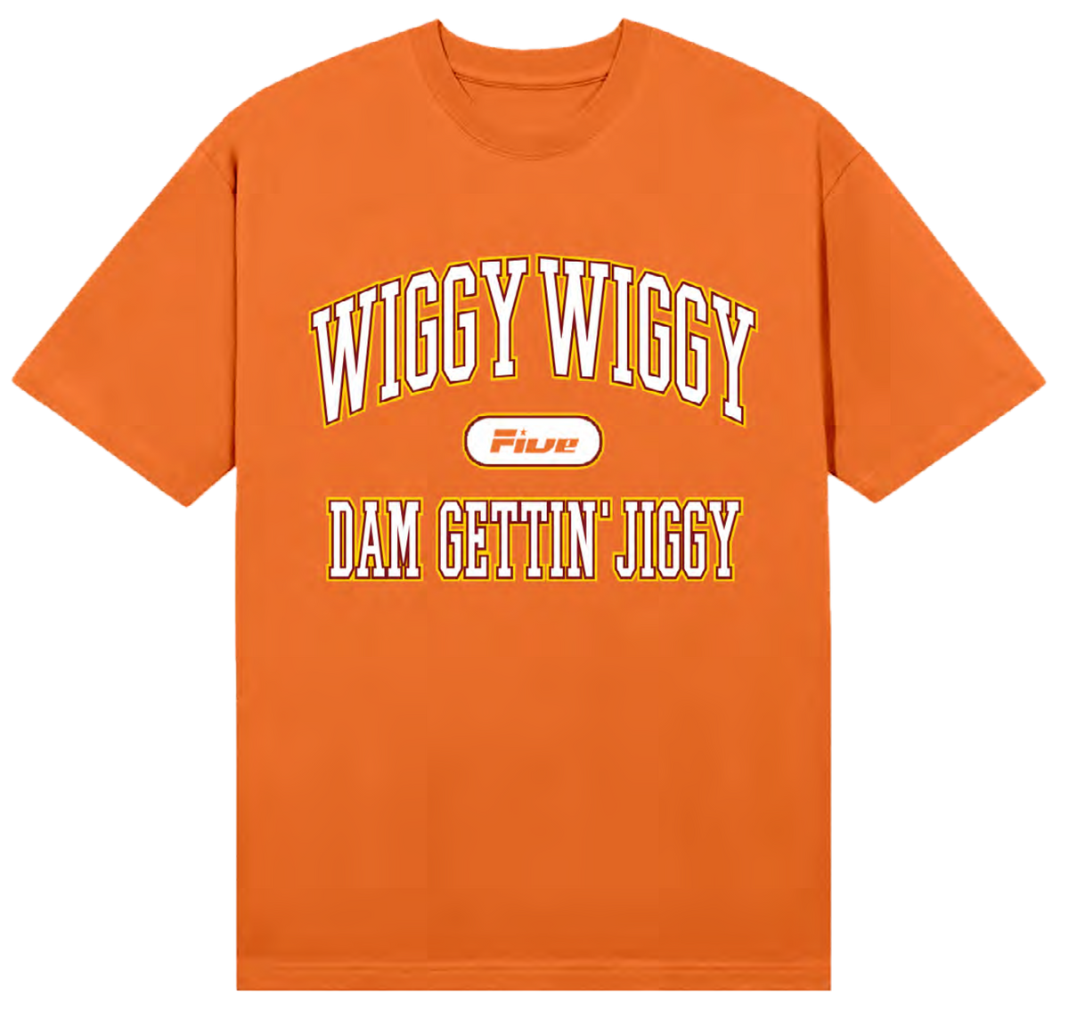Dam Gettin' Jiggy Orange T-Shirt