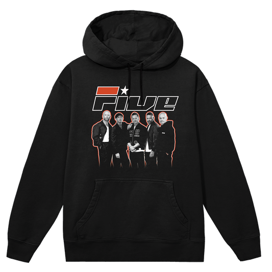 Outline Photo Dateback Black Hoodie