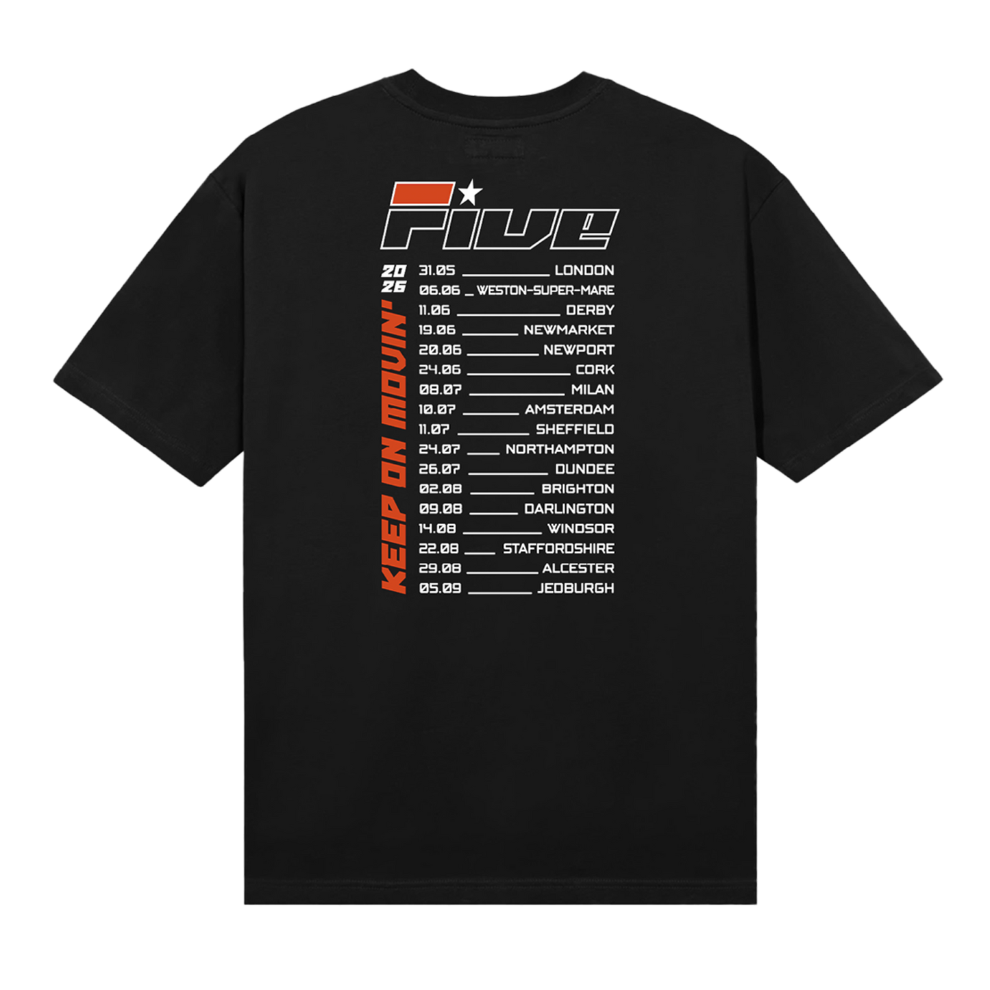 Stripe Photo Dateback 2026 Black Tee
