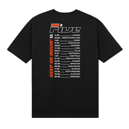 Stripe Photo Dateback 2026 Black Tee