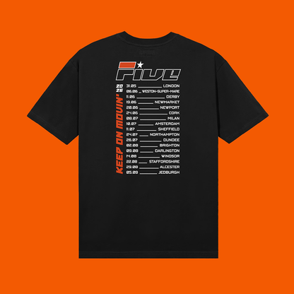 Stripe Photo Dateback 2026 Black Tee